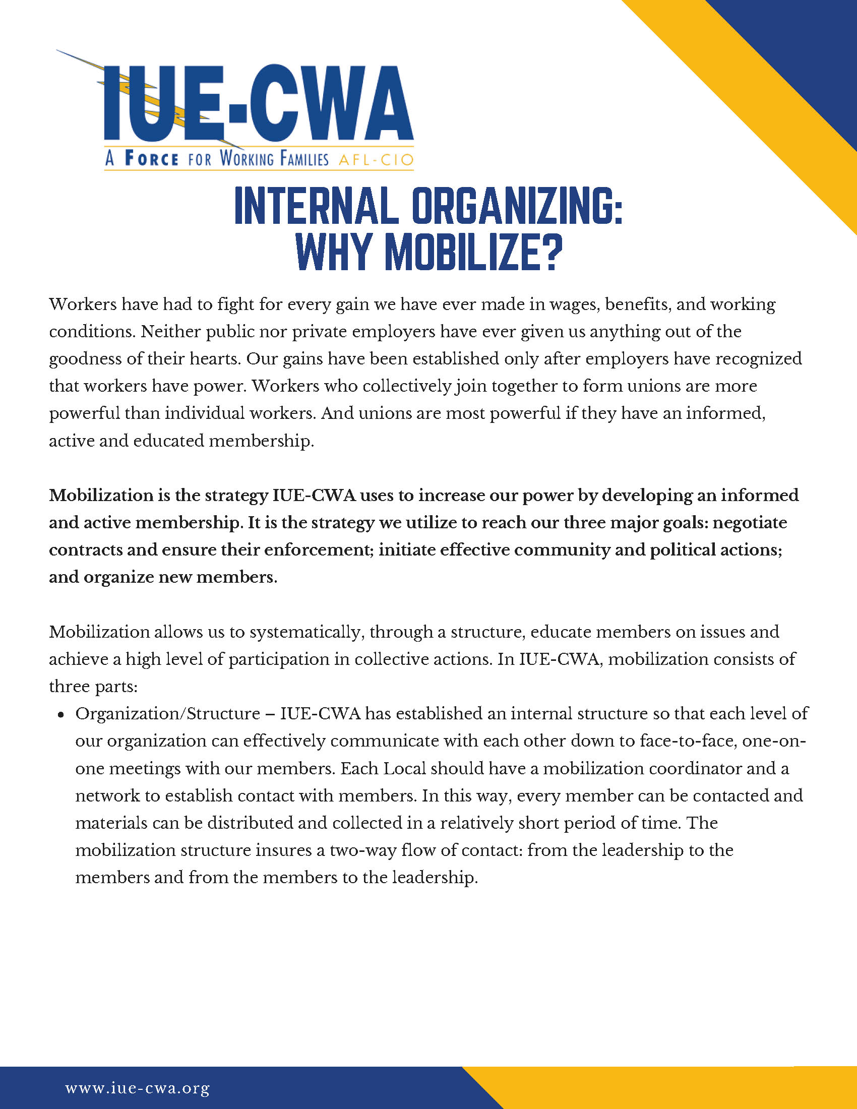 Why Internal Organizing Matters PDF